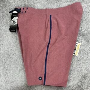 Outerknown Apex Swim Trunks Mens Size 33 Red Kelly Slater Board Shorts